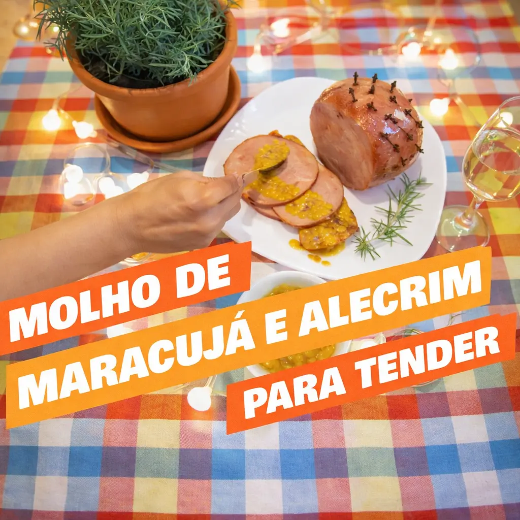 Molho de maracujá e alecrim para tender