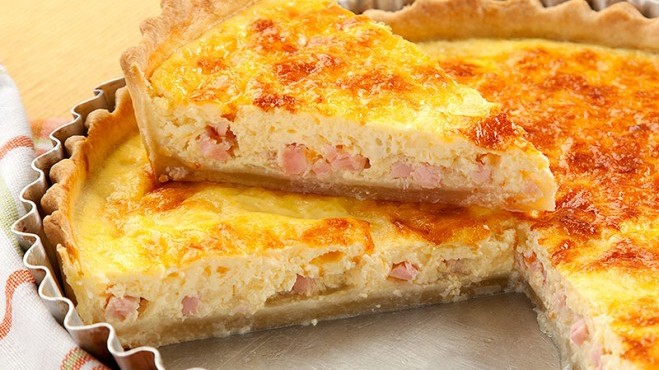 Quiche de peito de peru