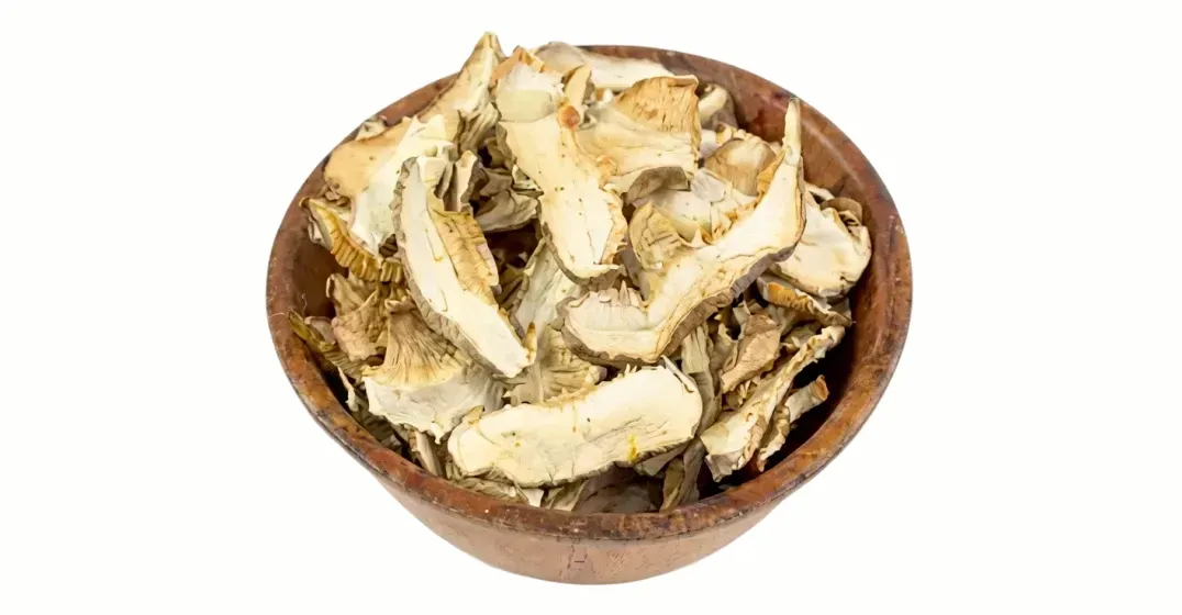 Tijela com cogumelos shiitake secos